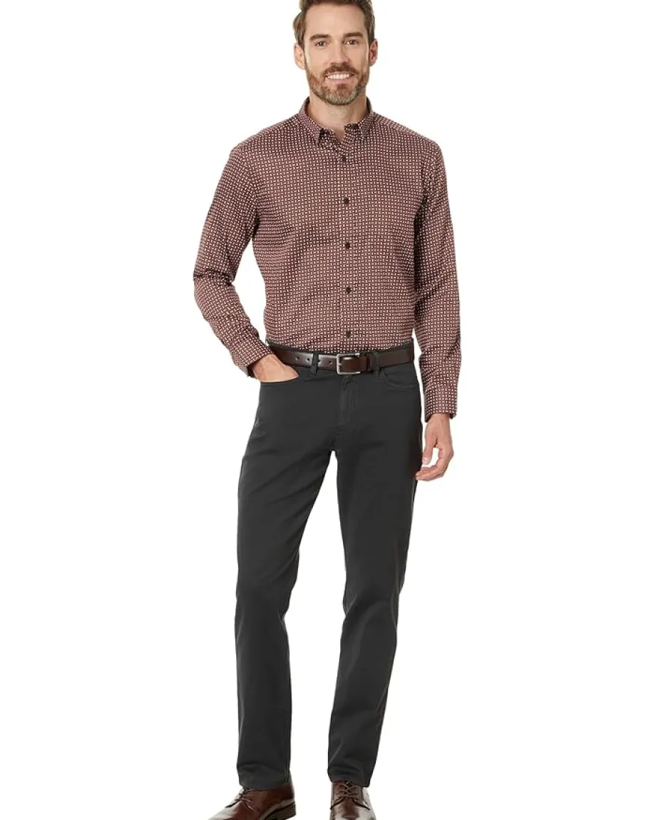 Activewear|Johnston & Murphy Five-Pocket Pants Black