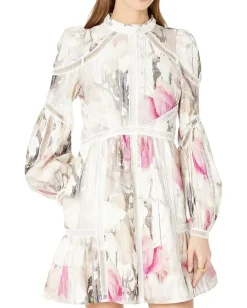 Ted Baker Dresses|Dresses<Fleurz Linen Mini Dress Light Nude