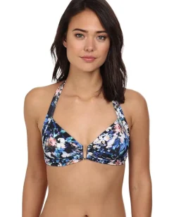 Badgley Mischka Floriana U-Wire Halter Bra Multi Sale