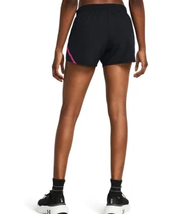 Under Armour Activewear<Fly By Shorts Black/Astro Pink/Reflective