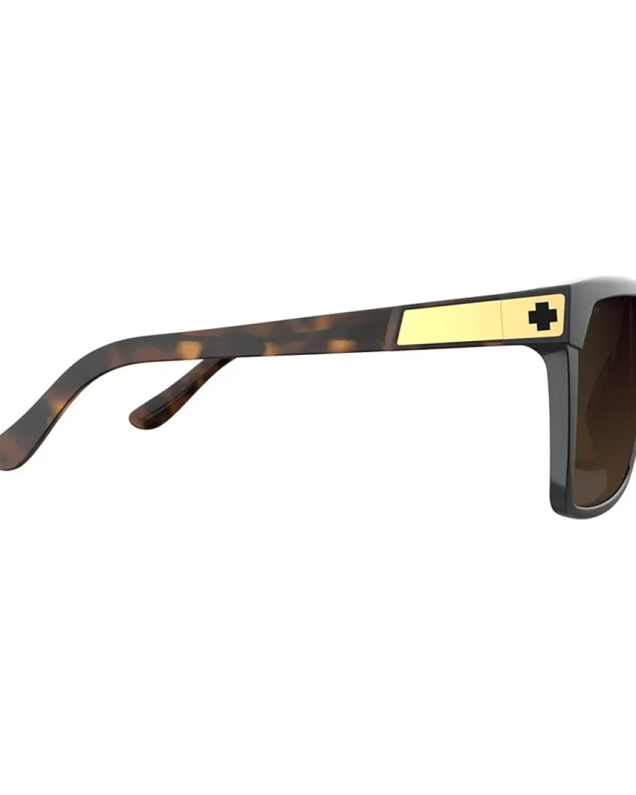Spy Optic Eyewear|Eyewear<Flynn Black/Honey Tort Happy Dark Brown Fade
