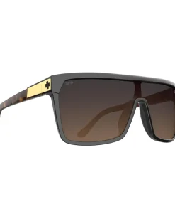 Spy Optic Eyewear|Eyewear<Flynn Black/Honey Tort Happy Dark Brown Fade