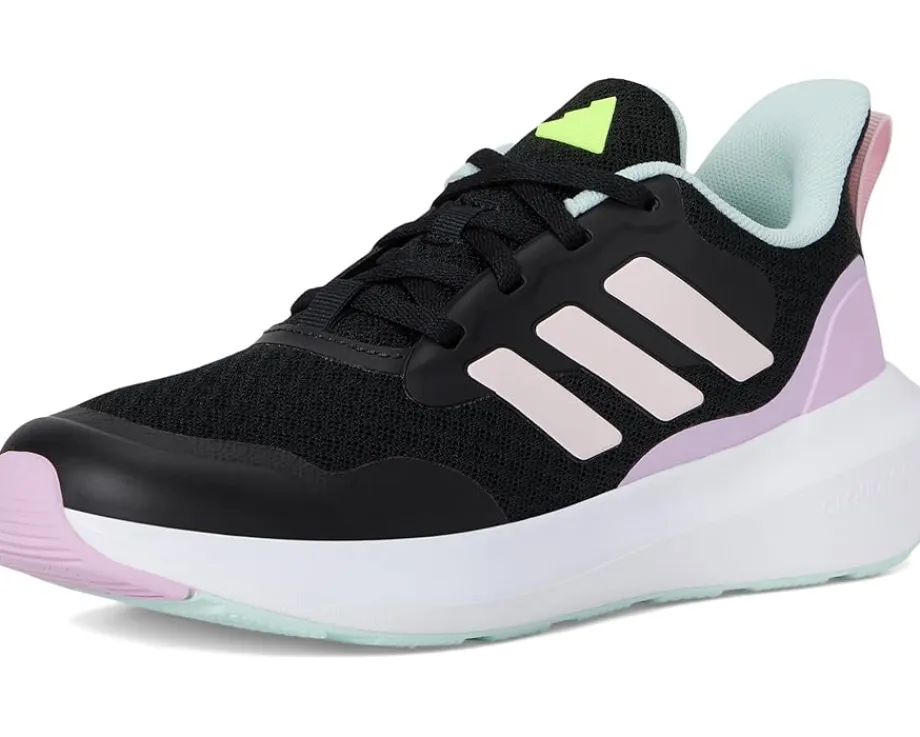 adidas Kids FortaRun 2.0 Sportswear Shoes (Big Kid) Black/Clear Pink/Bliss Lilac