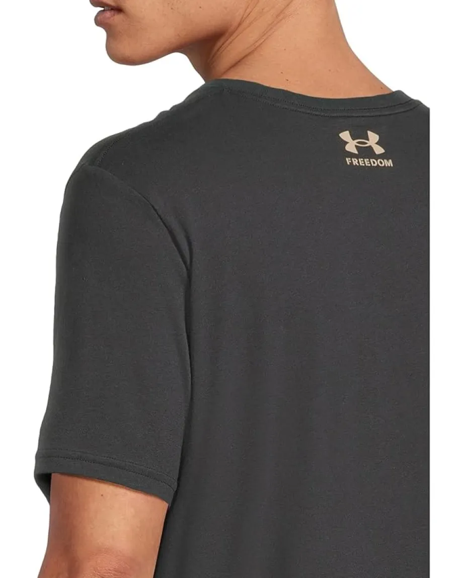 Activewear|T-Shirts|Under Armour Freedom Flag Printed T-Shirt Black/UA Barren Camo
