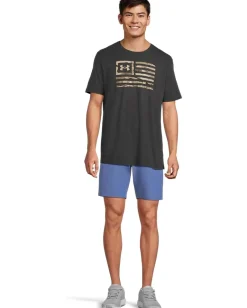 Activewear|T-Shirts|Under Armour Freedom Flag Printed T-Shirt Black/UA Barren Camo