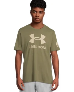 Under Armour Freedom Logo T-Shirt Marine OD Green/Desert Sand Online