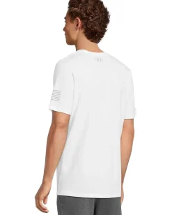 Activewear|T-Shirts|Under Armour Freedom Logo T-Shirt White/Steel