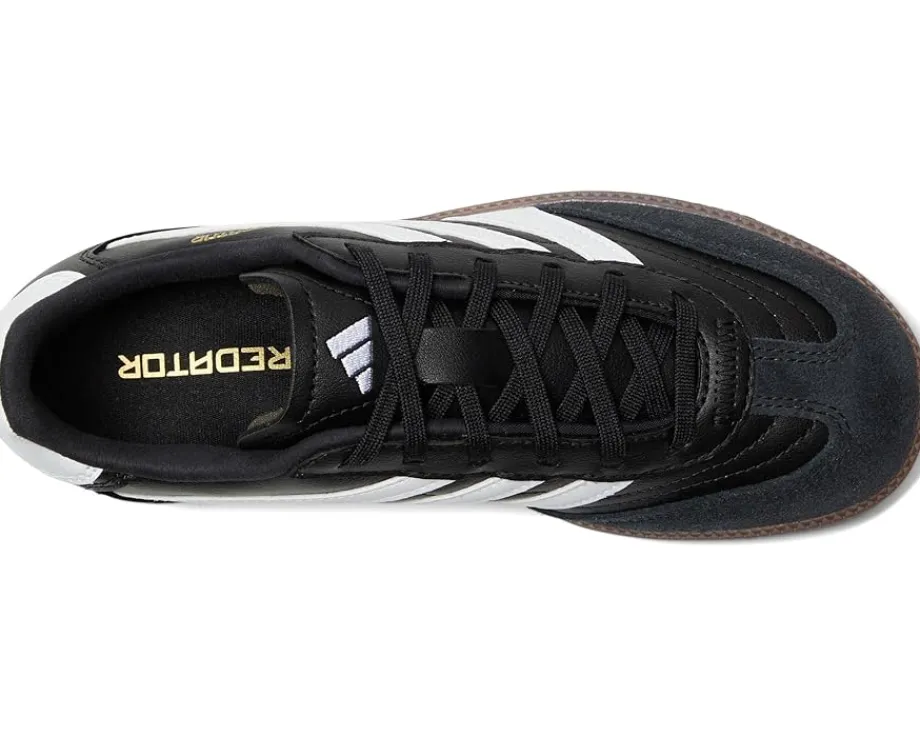 Shoes|Shoes|adidas Kids Freestyle Predator Indoor Soccer Shoes (Little Kid/Big Kid) Black/White/Gold Metallic