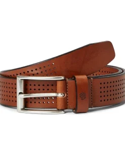 Johnston & Murphy Full Perforated Belt Tan Outlet