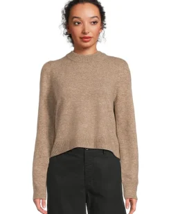 Sweaters|Michael Stars Genova Puff Sleeve Pullover Dark Oatmeal