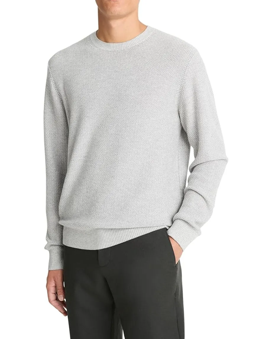 Vince Geo Jacquard Long Sleeve Crew