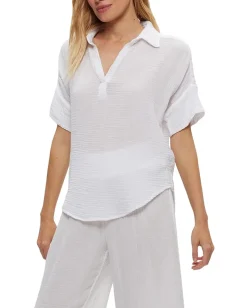 Michael Stars Gigi Popover Top White Clearance