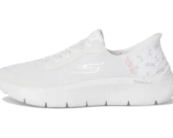 SKECHERS Performance Go Walk Flex Eva Hands Free Slip-Ins White/Pink Hot