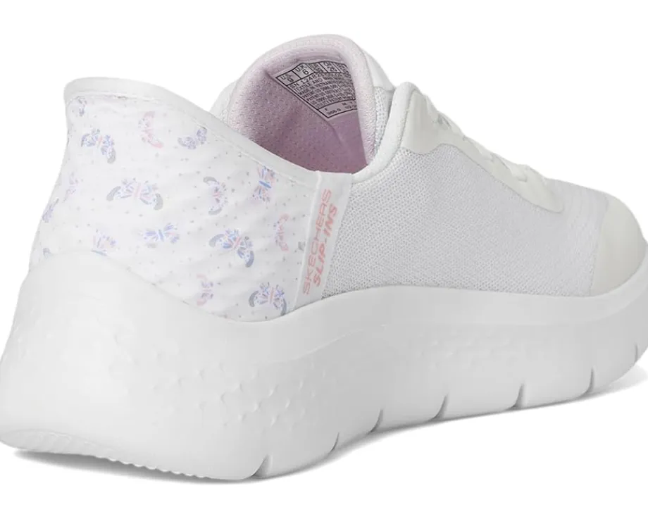 SKECHERS Performance Go Walk Flex Eva Hands Free Slip-Ins White/Pink Hot