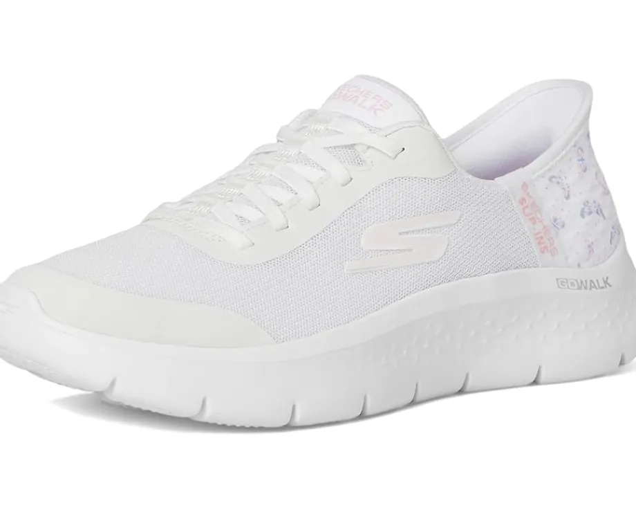 SKECHERS Performance Go Walk Flex Eva Hands Free Slip-Ins White/Pink Hot