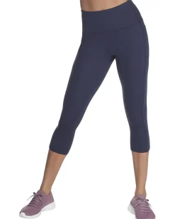 Activewear|SKECHERS GO WALK High Waisted Midcalf Leggings Navy