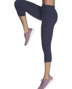 Activewear|SKECHERS GO WALK High Waisted Midcalf Leggings Navy