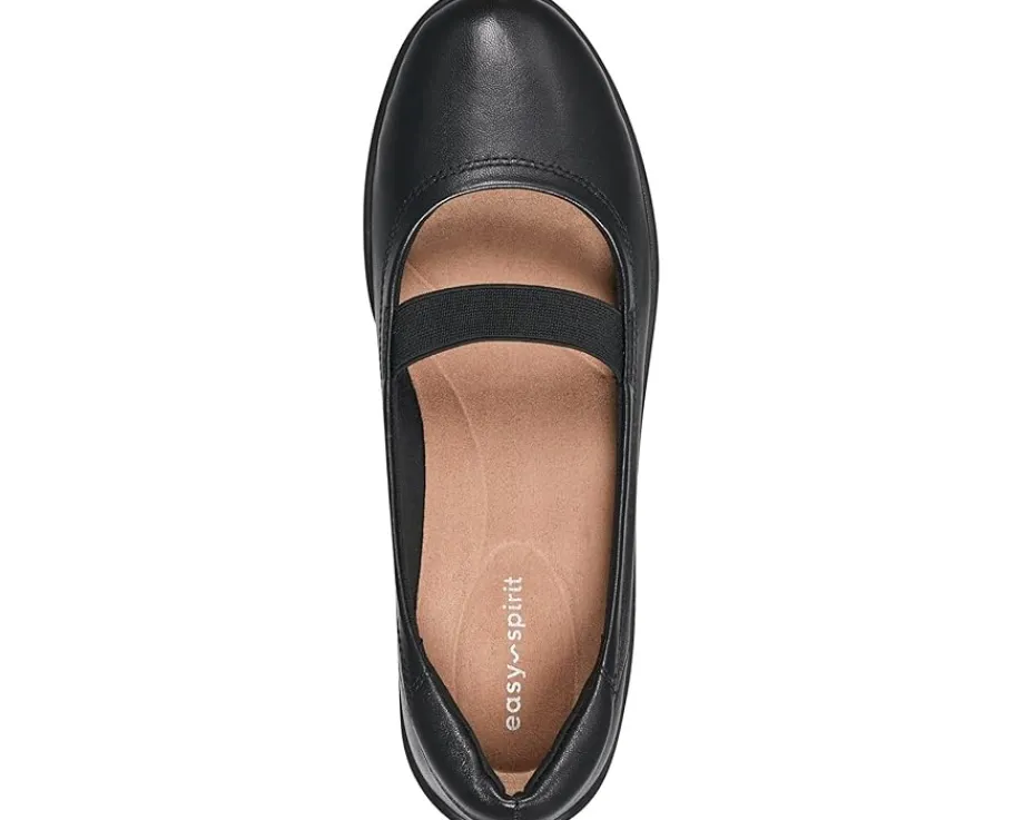 Flats|Easy Spirit Golden Black Leather