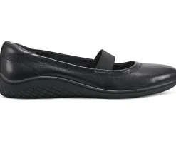 Flats|Easy Spirit Golden Black Leather