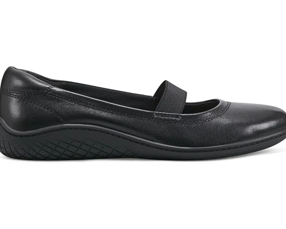 Flats|Easy Spirit Golden Black Leather