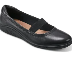 Flats|Easy Spirit Golden Black Leather