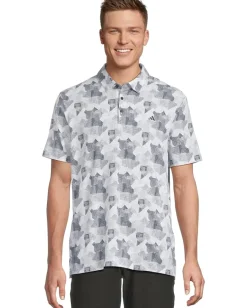 adidas Golf Go-To Printed Golf Polo Shirt