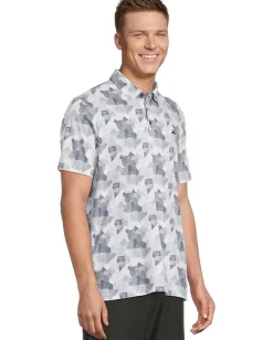 adidas Golf Go-To Printed Golf Polo Shirt