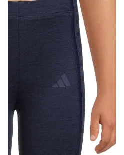 adidas Kids Graphic Heather Tee Flare Pant Set (Toddler/Little Kid) Medium Grey Heather