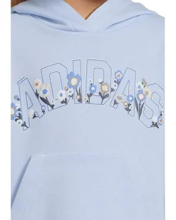 adidas Kids Clothing<Graphic Hooded Pullover Joggger Set (Toddler/Little Kid) Glow Blue
