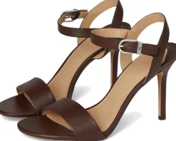 Heels|Sandals|Lauren Ralph Lauren Gwen Nappa Leather Sandals Dark Hickory