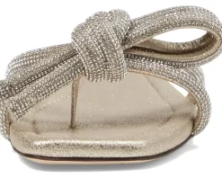 Loeffler Randall Sandals|Sandals<Hadley Leather Bow Flat Sandals Cappuccino