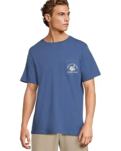 Vineyard Vines Activewear|T-Shirts<Hair Of The Dog Short Sleeve Pocket Tee Moonshine