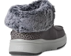 BOBS from SKECHERS Hands Free Slip-ins Skip Cute Wave - Fur Fancies Charcoal Clearance
