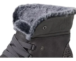 BOBS from SKECHERS Hands Free Slip-ins Skip Cute Wave - Fur Fancies Charcoal Clearance