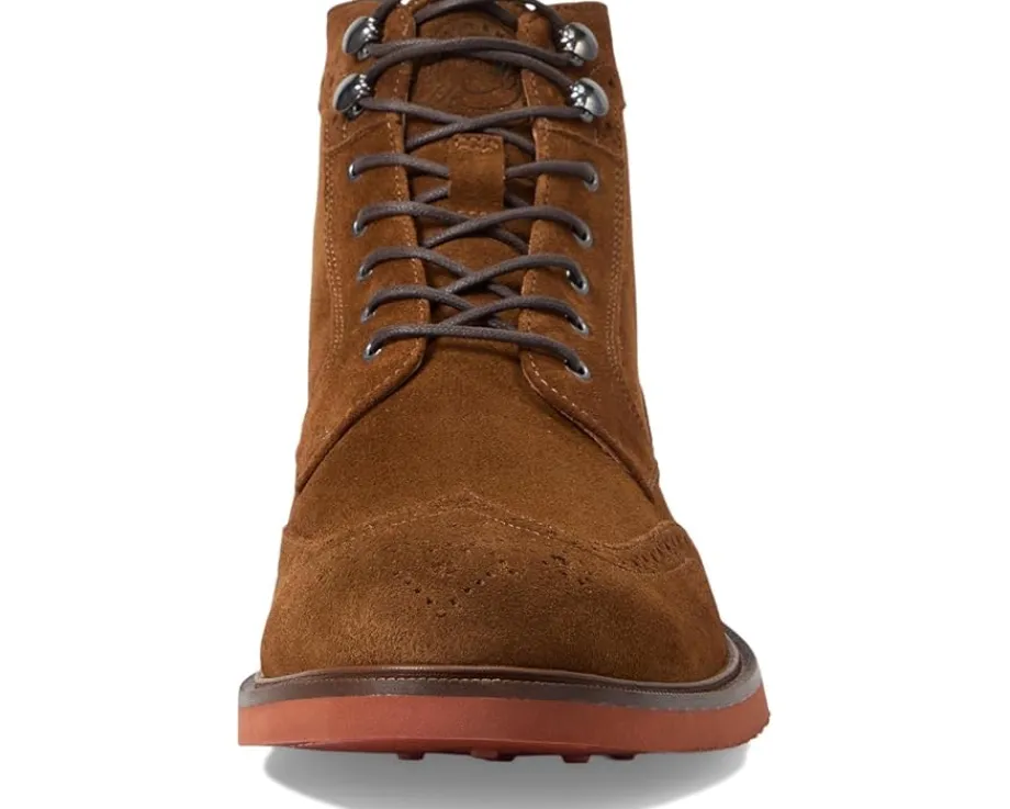 Johnston & Murphy Collection Hartley Wingtip Boot Snuff Italian Suede Hot