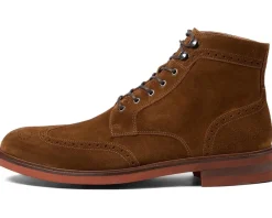 Johnston & Murphy Collection Hartley Wingtip Boot Snuff Italian Suede Hot