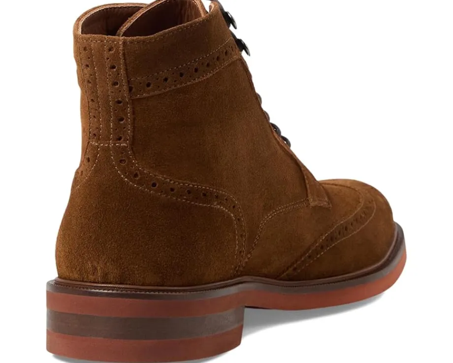 Johnston & Murphy Collection Hartley Wingtip Boot Snuff Italian Suede Hot