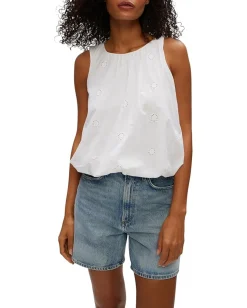 Michael Stars Hazel Bubble Top White Online