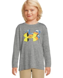 Kids/BOY Under Armour Kids HD Logo Twist Tech Long Sleeve (Little Kid)