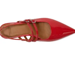 Vagabond Shoemakers Flats<Hermine Patent Leather Maryjane Flat Flame Red