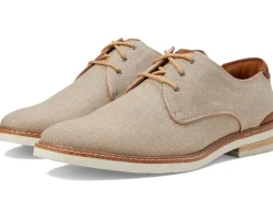 Florsheim Highland Canvas Plain Toe Oxford Sand Canvas/White Sole Clearance