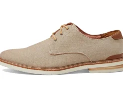 Florsheim Highland Canvas Plain Toe Oxford Sand Canvas/White Sole Clearance