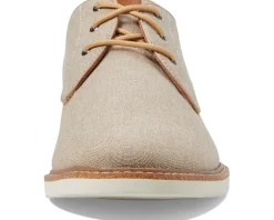 Florsheim Highland Canvas Plain Toe Oxford Sand Canvas/White Sole Clearance