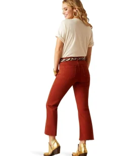 Jeans|Ariat High-Rise Jazmine Flare in Burgundy