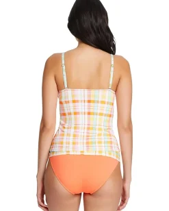 Bleu Rod Beattie Swimwear|Swimsuits & Cover-Ups<Hip To Be Square Over-the-Shoulder Tankini Multi