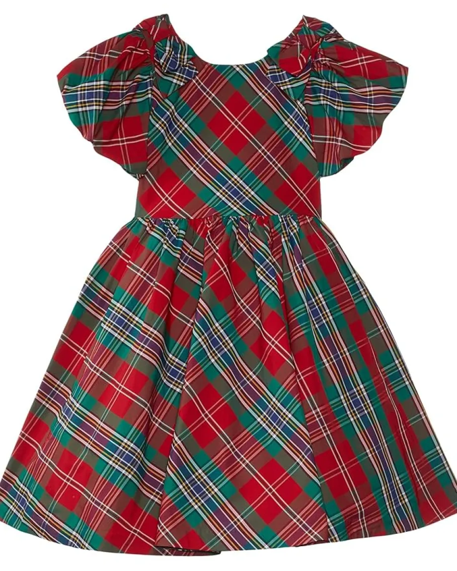 Clothing|Janie and Jack Holiday Plaid Dress (Toddler/Little Kids/Big Kids) Red