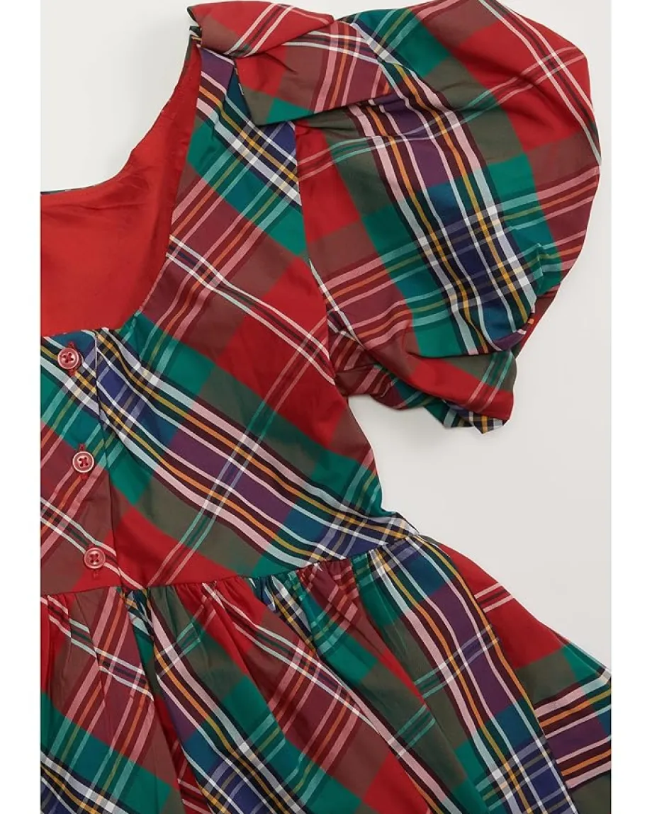 Clothing|Janie and Jack Holiday Plaid Dress (Toddler/Little Kids/Big Kids) Red