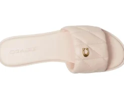 COACH Holly Sandals with Quilting Blush New