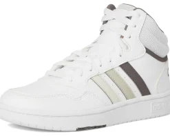 adidas Kids Hoops Mid Shoes (Little Kid) White/Orbit Grey/Putty Grey Best