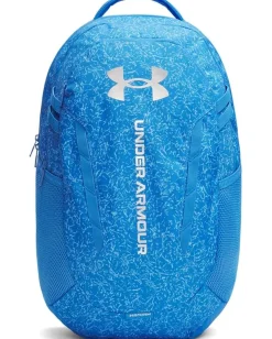Bags|Backpacks|Under Armour Hustle 6.0 Backpack Blue Atlantis/Blue Atlantis/Metallic Silver